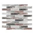 thumbnail image 2 of Giovan Nostaliga Brown 1-in. x 4-in. Brick Joint Matte Glass Mosaic Wall and Floor Tile, 2 of 8