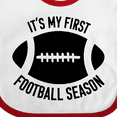 thumbnail image 4 of Inktastic It's My 1st Football Season Boys or Girls Baby Bib, 4 of 4