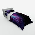 thumbnail image 3 of Ambesonne Galaxy Bedding Set 4 Pcs, Mother Nebula View, Queen, Purple Black Blue, 3 of 3