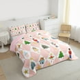 thumbnail image 3 of Manfei Cartoon Elf Princess Bedding Comforter Set, Fairy Tale Nutcracker Twin Comforter Sets, Christmas Tree Gift Reversible Bedding Set, Ultra Soft Home Decor, 2pcs, 3 of 8