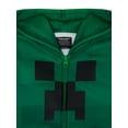 thumbnail image 3 of Minecraft Boys Creeper Zip Up Hoodie Sizes- XS-XXL, 3 of 3