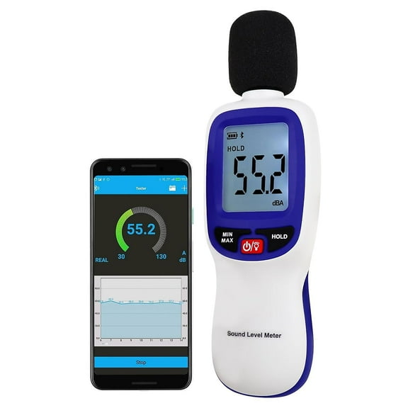 Digital Sound Level Meter with Bluetooth Data Logging 30dB-130dB