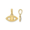 thumbnail image 2 of 14K Yellow and White Gold Evil Eye Charm Pendant Necklace with Chain for Women, 2 of 5