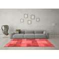 thumbnail image 3 of Ahgly Company Machine Washable Indoor Rectangle Patchwork Red Transitional Area Rugs, 5' x 8', 3 of 4
