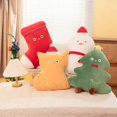 thumbnail image 2 of Cojín decorativo de árbol de Navidad para niños, funda de almohada para sala de estar, sofá, cama, regalos, 2 of 4