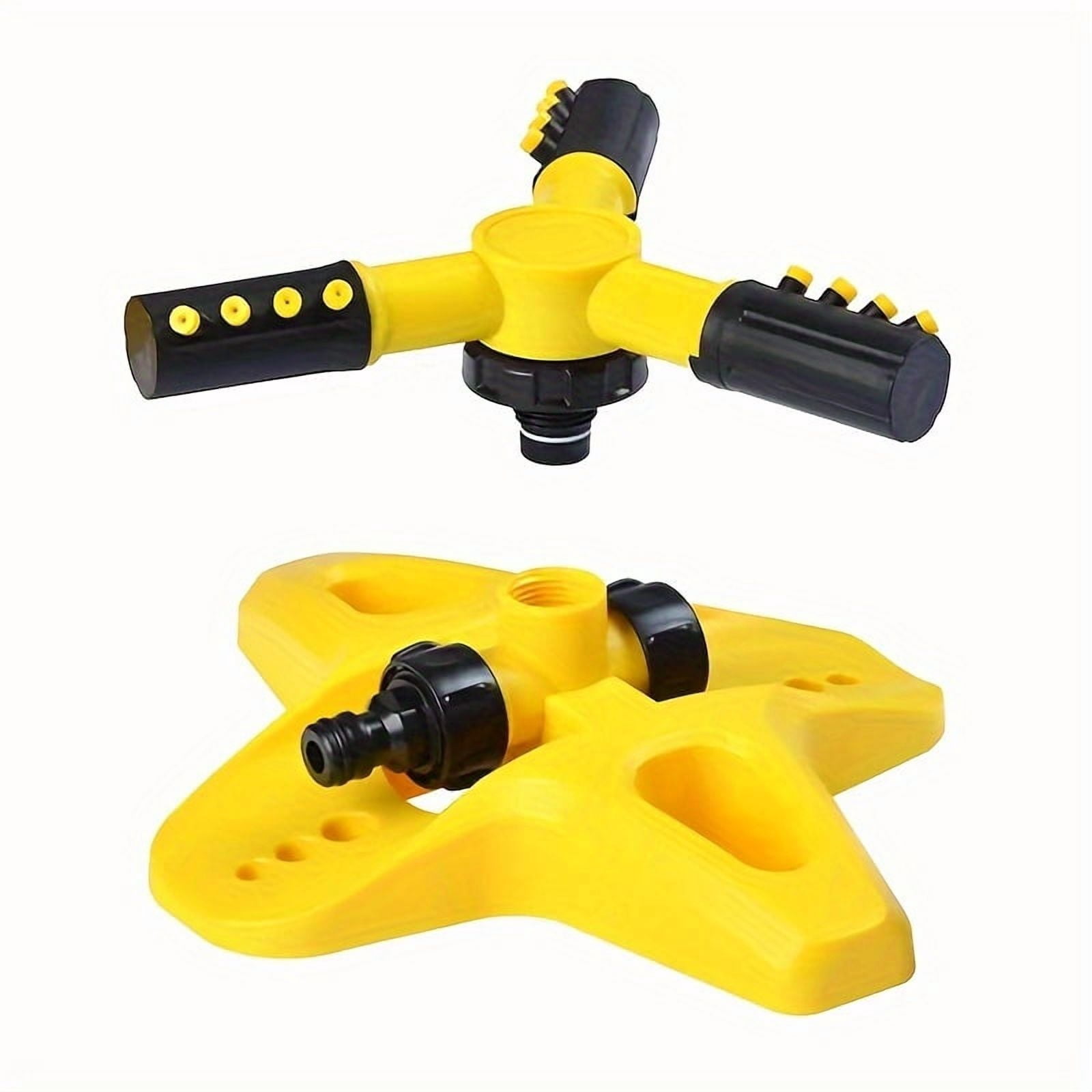 360-Degree Automatic Rotating Sprinkler Head - Durable Plastic, No Battery Needed, Ideal for Lawn & Garden Irrigation