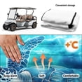 thumbnail image 6 of XYZCANDO Sea Turtle Print 2-Seater Golf Cart Seat Cover with 4 Storage Pockets | Non-Slip Washable Universal Protector, 6 of 8