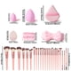 thumbnail image 5 of Juego de brochas de maquillaje HGHDBT, 36 piezas, rosa, profesional, con funda, 5 of 9