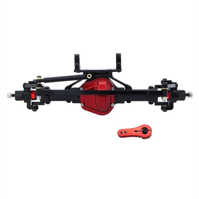 fastboy Metal CNC Front Axle For 1/10 Axial SCX10 D90 RC Car Part RC Car Accessories Replacement Parts RC Upgrade Part Black