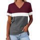 thumbnail image 2 of Camisetas con Cuello en V Mujeres Galaxy Print astral Manga Corta Top, Ligero Y Cómodo de Mujer Camisetas Casuales, 2 of 4