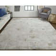 thumbnail image 5 of 4' X 6' Ivory Gray And Tan Abstract Power Loom Distressed Stain Resistant Area Rug, 5 of 8