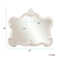 thumbnail image 4 of Tyler Dillon Veruca Glossy White Framed Accent Wall Mirror - 28" H x 32" W x 2" D, 4 of 8