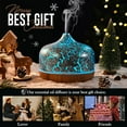 thumbnail image 5 of Porseme 500ml Essential Oil Diffuser Silver Plated Glass Aromatherapy Ultrasonic Humidifier - Auto Shut-Off, Timer Setting, BPA Free for Home Hotel Yoga SPA Gift, 5 of 5