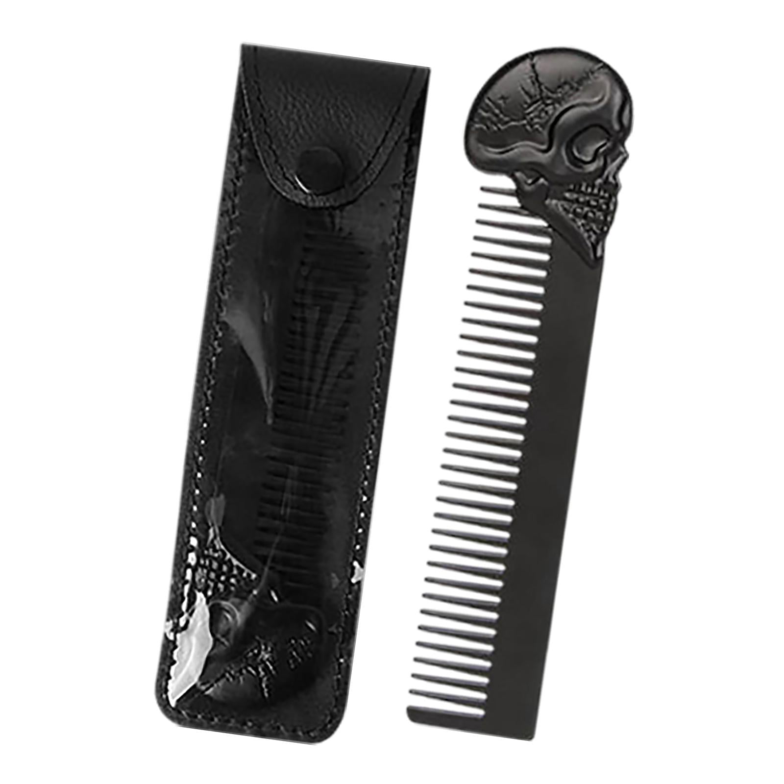 Men Beard Comb Fine Grooming Hair Styling ming tool color black -  