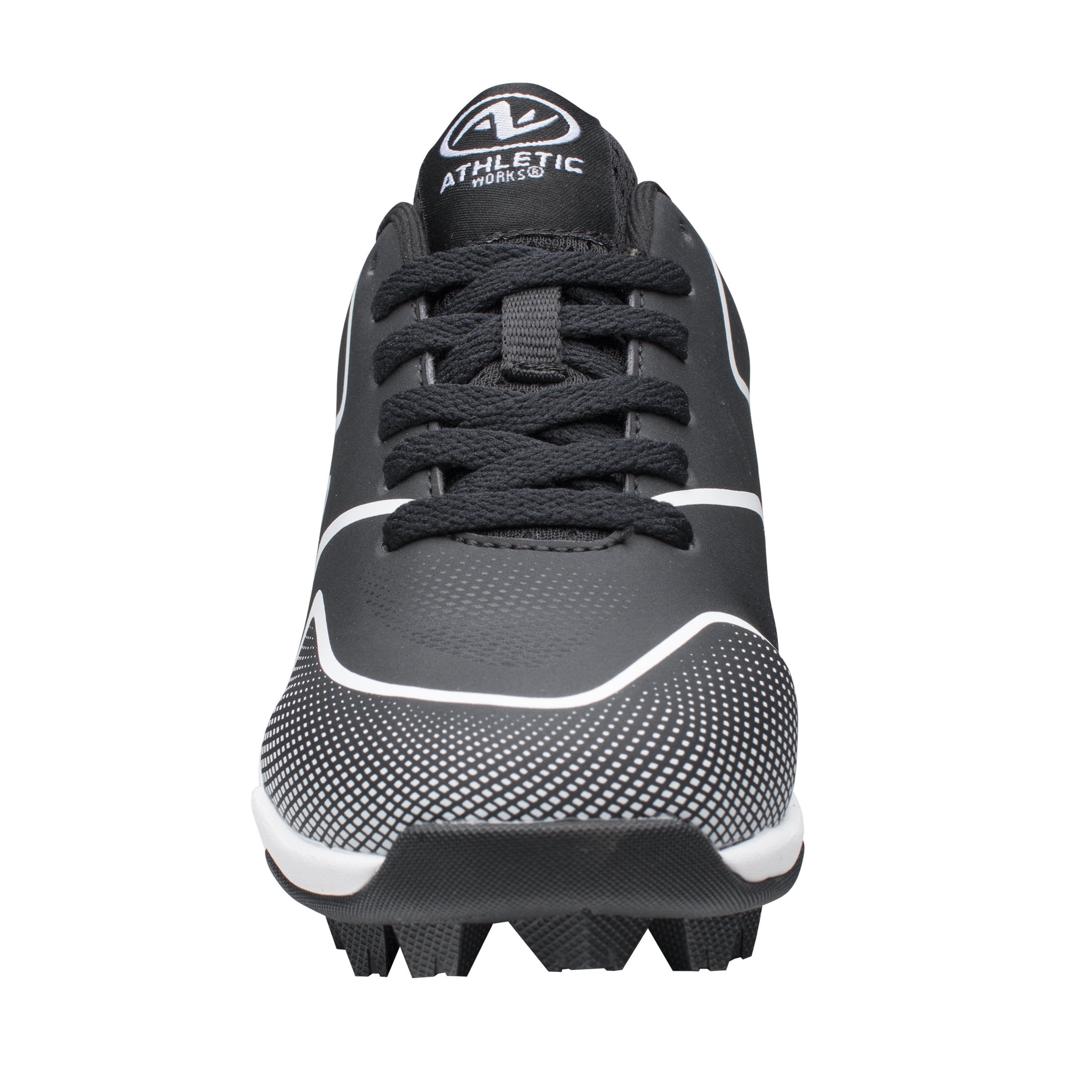 Athletic Works Youth Unisex Baseball Cleats, Kids, Available in Black, Blue, Pink & Red