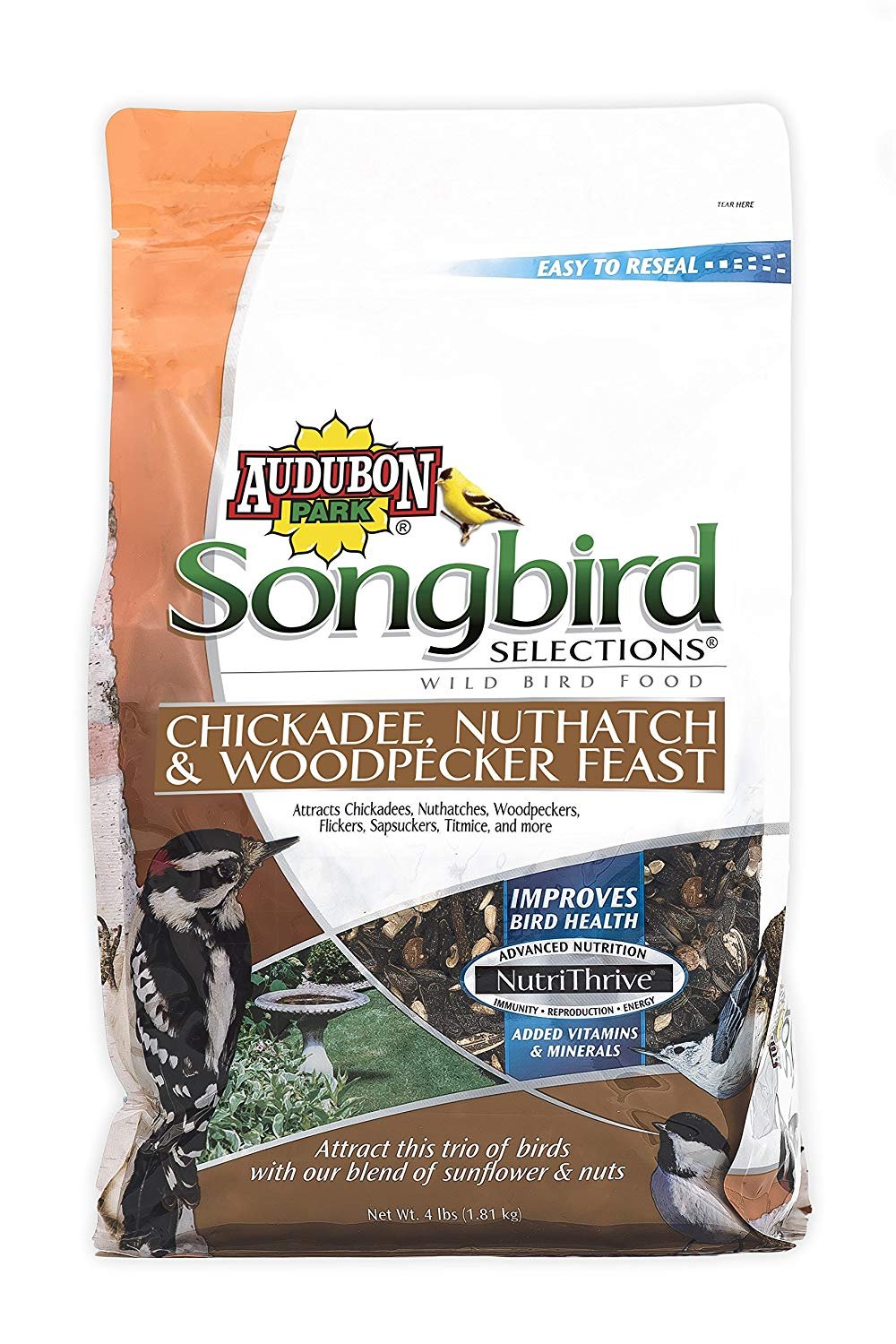 Audubon Park Songbird Selections 12124 Wild Bird Food, 4 lb - Walmart