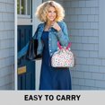 thumbnail image 6 of Pioneer Flower Floral Print Pattern Drawstring Lunch Bag Women - Drawstring Lunch Bag Insulated for Work Office - Stain-Resistant Large Lunchbags for Women with Multi-Pockets, 6 of 6