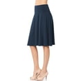thumbnail image 1 of Womens High Waist Fold Over A-Line Flared Midi Swing Skirt, 1 of 8