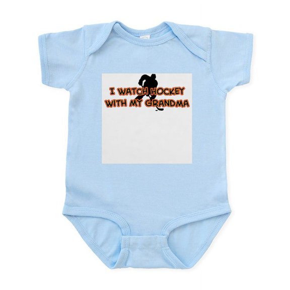 CafePress - Chicago Hockey Grandma Infant Bodysuit - Baby Light Bodysuit, Size Newborn - 24 Months