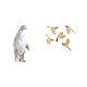 thumbnail image 1 of Escultura de pingüino,Escultura de pingüino para decoración nórdica del hogar,Adorno de mesa con estatua de animal,artesanía para decoración de dormitorio,Arte de pared de pájaros de, 1 of 8