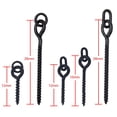 thumbnail image 2 of Tornillo 20 piezas aparejos de pesca Boile tornillo clavija con anillo redondo/ovalado giratorio d-rig Chod Rig, 2 of 4