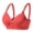 1-Red, variant on Ersazi Bras Color Comfortable Hollow Out Perspective Bra Underwear No Rims Beige M