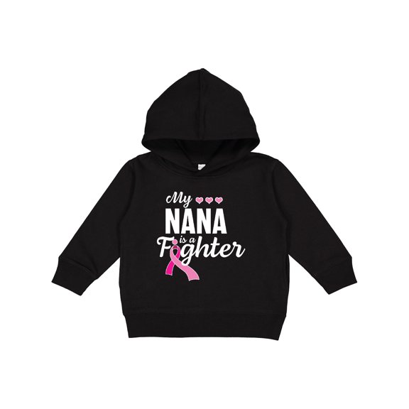 Inktastic Breast Cancer Awareness My Nana is a Fighter Toddler Hoodie
