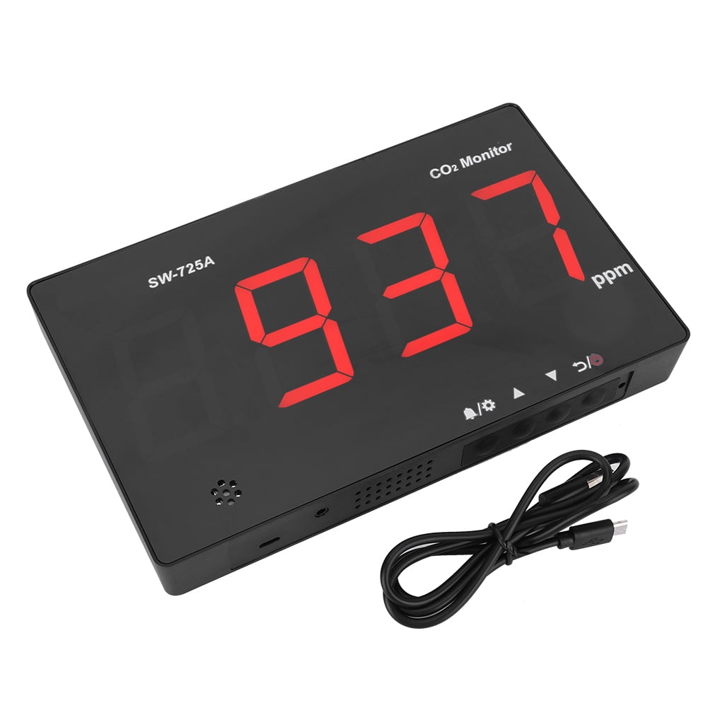Carbon Dioxide Monitor, WallMounted Carbon Dioxide Detector, CD Screen