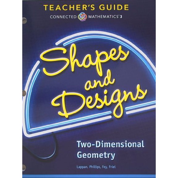 Pre-Owned Connected Mathematics 3, Teacher's Guide, Shapes and Designs, Two-Dimensional Geometry Paperback