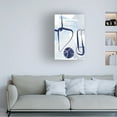 thumbnail image 2 of Trademark Fine Art Sally Ann Moss Lines of Blue 1 Canvas Wall Art, 2 of 4
