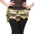 thumbnail image 3 of Maoww Belly Dance Waist Chain Black Gold, 3 of 9