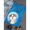 thumbnail image 3 of Focused Cat T-Shirt Women -Kayomi Harai Designs, Female XX-Large, 3 of 4