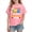Pink, variant on Kid Girls School Uniform Pullover Back to School Wear Short Sleeve Lapel Basic Shirts Summer Clothes for Girls Blue Size 9