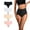 Mix2, variant on Yunleeb High Waisted Thong No Show Underwear for Women,Seamless High Rise Panties 4 Pack Black XL