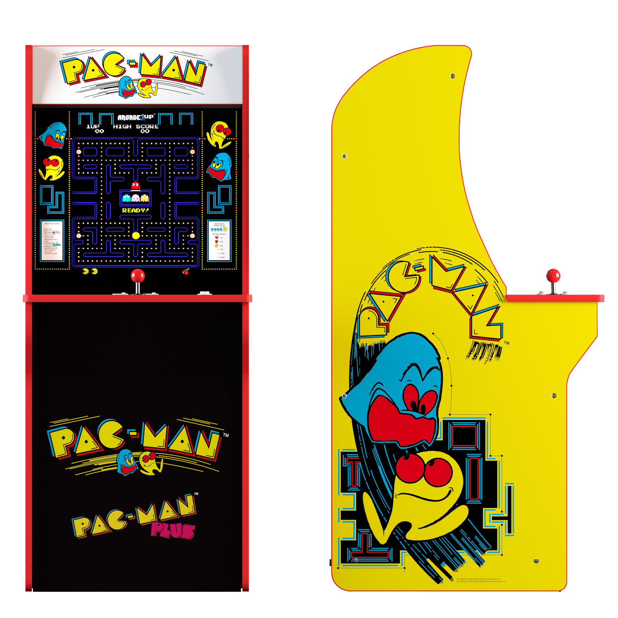Pac-Man Arcade Machine with Riser, Arcade1UP - image 5 of 8