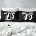 thumbnail image 4 of Erosebridal Kawaii Initial Letter Queen Sheet Sets, Monogrammed D Bedding Queen Size, Cool Ribbon Cow Reversible Bed Sheets Queen, Ultra Soft Bedroom Decoration, 4pcs, 4 of 7