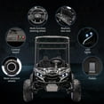 thumbnail image 5 of Accreate Electric 24V 2-Seater Ride-On UTV for Kids, 4WD, Parent Remote, Sun Shade, Spring Suspension, LED Headlights, Music Player, Ages 3+, All-Terrain Car, 5 of 6