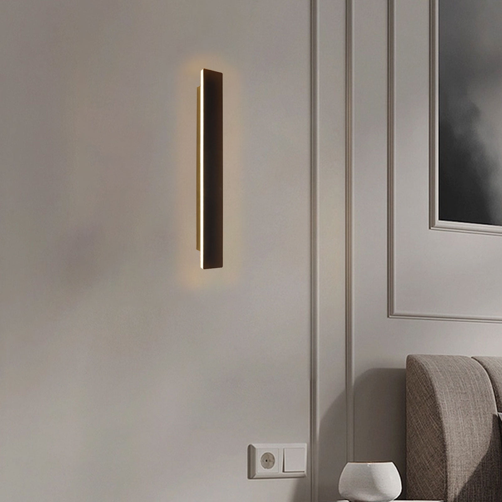 Gnmfd Wired Metal Wall Light Modern LED Wall Sconce Warm Light for Living Room Bedroom Bathroom Corridor Doorway Stairs, Elegant Home Decor, Ambient Lighting Fixtures