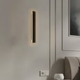 thumbnail image 4 of Modern Wired LED Wall Sconce Light | Warm White Indoor Lighting for Living Room Bedroom Bathroom | Black or White Metal Finish | 15W Energy Efficient, 4 of 6