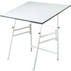 Alvin Professional Table, White Base White Top 36" x 48"