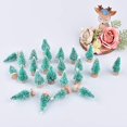 thumbnail image 5 of Árboles navideños de sisal para nieve y escarcha, 24 unidades, verdes con base de madera, 5 of 5