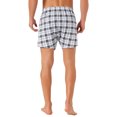 thumbnail image 3 of Pantalones cortos de cuadro clásico para hombres con cinturilla elástica Inspire Chic para el Día del Padre 32 Negro Blanco, 3 of 6