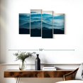 thumbnail image 3 of Elephant Stock Vang Vieng Mountain Range Wall Art - Horizontal Multi Panel Canvas - Living Room Wall Decor - Nature Multi Panel - Black And Blue Decor - 36" x 22", 3 of 8