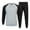 Gray, variant on Wavsuf Sweatsuits 2pcs Sets Mens Jogger Set Long Motion Pocket Shirt Sweatshirt and Sweatpants Black Size L