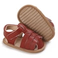 thumbnail image 6 of FDDMis Baby Shoes Boys Size 4 Shoes School Shoes for Boys Walking Shoes Baby Black Toddler Girl Shoes Girls Shoes Size 9 Little Girls Black Shoes, Brown 0-6 Months, 6 of 9