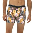 thumbnail image 2 of Cauagu Cat Paw (2) Print Men's Boxer Briefs, Funny & Cute Underwear Elastic Waistband Briefs Ideal Gift for Men,1-Pack, 2 of 7
