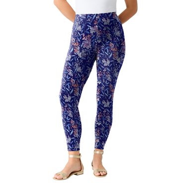 Roaman's Women's Plus Size Tall Plus Size Essential Stretch Ankle Length Pull-On Legging