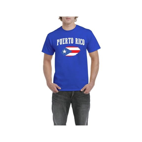 Men's T-Shirt Short Sleeve - Puerto Rico Flag