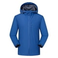 thumbnail image 3 of Men's Single-layer Outdoor Waterproof and Windproof Hooded Jacket with Pocket, 3 of 9