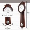thumbnail image 4 of Reloj de pared con forma de péndulo Lovely Home Essentials, moderno, 60 x 22 cm, 4 of 9